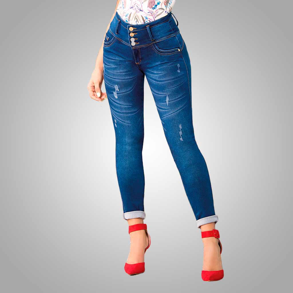 Carisma - Jean azul talle alto levanta cola - Madrugon.com, ¡la mejor  tienda de ropa al por mayor!