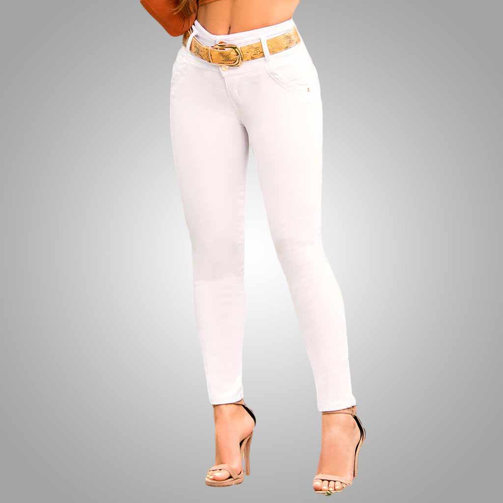 Carisma - Jean blanco levanta cola - Madrugon.com, ¡la mejor tienda de ropa  al por mayor!