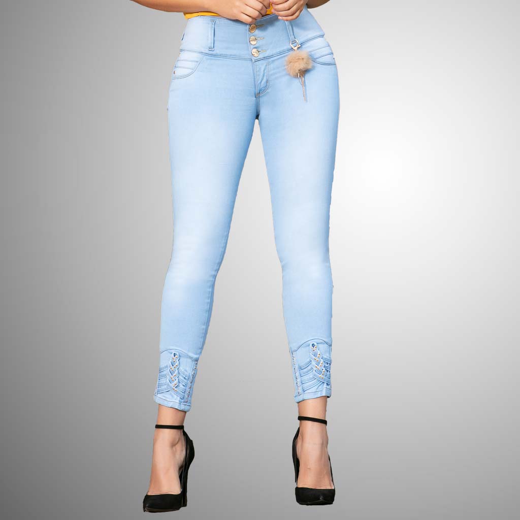 Waoo - Jean azul hielo - Madrugon.com, ¡la mejor tienda de ropa al por  mayor!